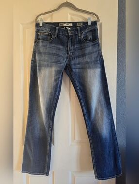 BKE Mid-Rise Men’s Blue Washed Jeans "Jake"